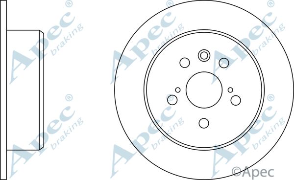 APEC BRAKING stabdžių diskas DSK653